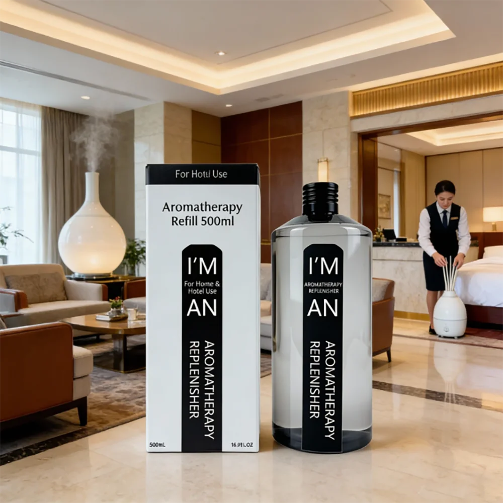 500ML Premium Hotel-Style Fragrance Oil – Fireless Aromatherapy Replenisher for Home & Hotel Diffusers