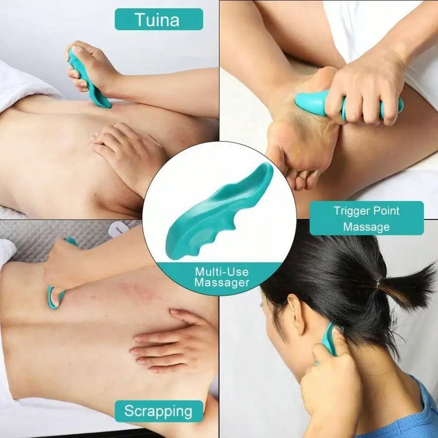 T-Shaped Trigger Point Massager – Nylon Massage Tool for Neck, Shoulder & Back, Deep Tissue Muscle Pressure Relief Tool