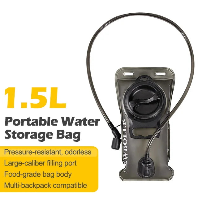 Water Bladder Hydration Backpack 1.5L 2L 3L Large Capacity PEVA Water Bag Reservoir For Run Cycling Hydration Water Storage Bag