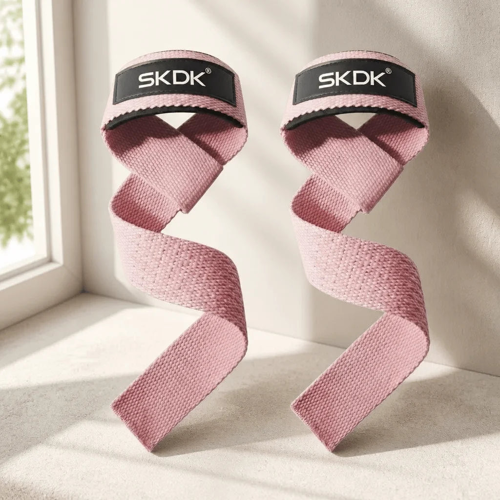 Lifting Straps Wrist Support 5MM Neoprene Padded Weightlifting Grips Anti-Slip Silicone Gym Training Accessories Deadlift Straps Heavy-Duty Double Stitching Fitness Gear For Powerlifting Workout Injury Prevention Universal Eq
