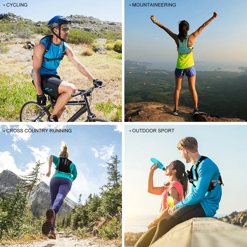 Outdoor Trail Running 5L Ultralight Backpack Hydration Jogging Vest Men Breathable Marathon Bicycle Bag Fitness Running Bag