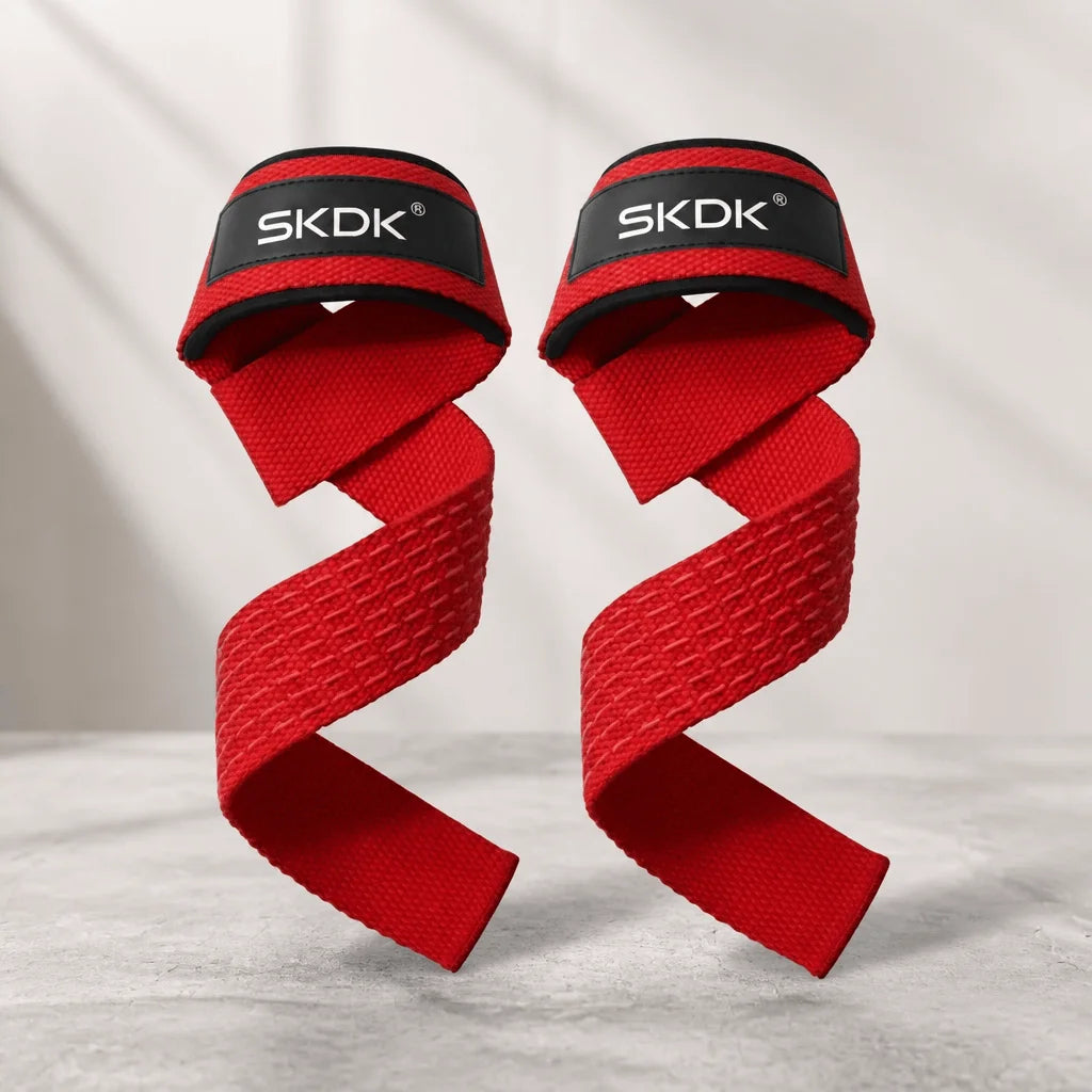 Lifting Straps Wrist Support 5MM Neoprene Padded Weightlifting Grips Anti-Slip Silicone Gym Training Accessories Deadlift Straps Heavy-Duty Double Stitching Fitness Gear For Powerlifting Workout Injury Prevention Universal Eq