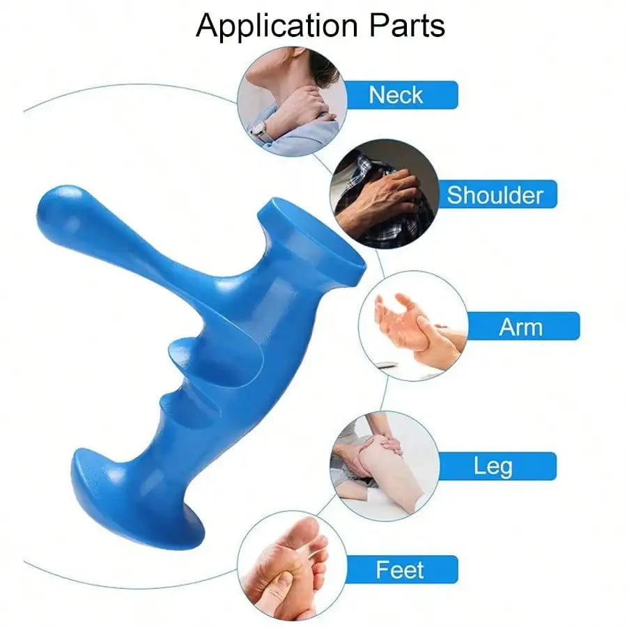 T-Shaped Trigger Point Massager – Nylon Massage Tool for Neck, Shoulder & Back, Deep Tissue Muscle Pressure Relief Tool