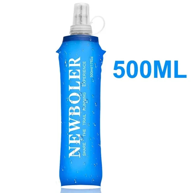 750ML Water Bottle TPU Folding Soft Flask Sport Water Bottle Water Bag Collapsible Water Bottle Running Camping Hiking