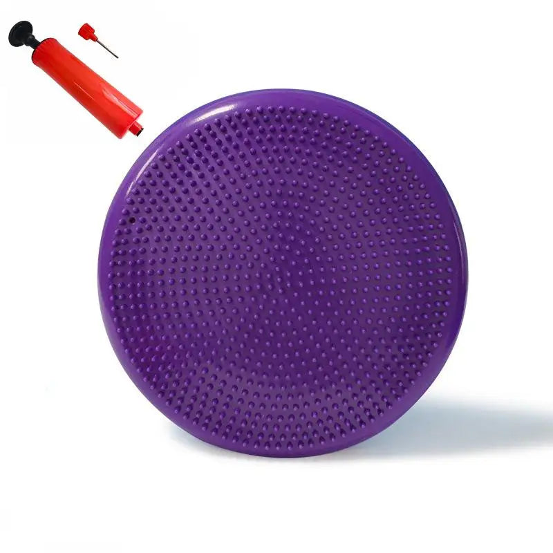 PVC Inflatable Yoga Balance Mat Thickened Anti-Burst Massage Cushion Soft Tread Ankle Rehabilitation Pad for Rehabilitation Trai