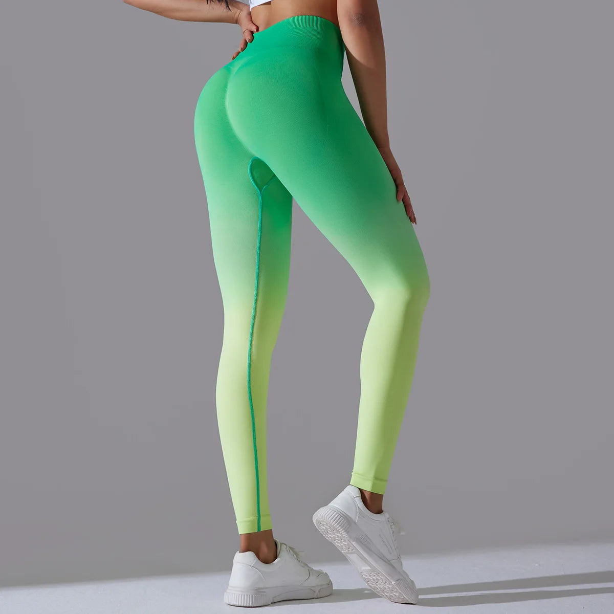 Women's Gradient Seamless Scrunch Leggings – High Waist Yoga & Gym Pants