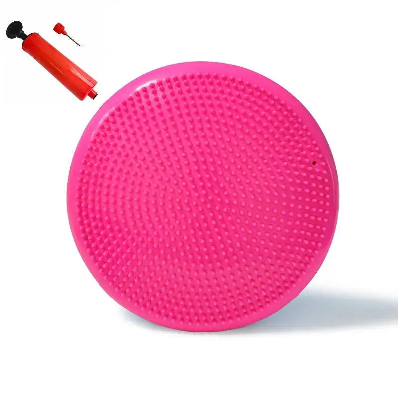 PVC Inflatable Yoga Balance Mat Thickened Anti-Burst Massage Cushion Soft Tread Ankle Rehabilitation Pad for Rehabilitation Trai