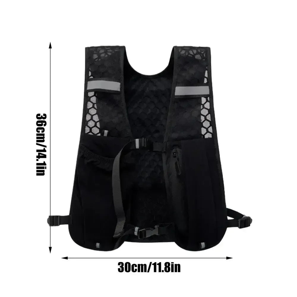 Running Hydrating Vest Backpack Ultralight Hydration Jogging Vest Men Breathable Marathon Bicycle Bag Water Bottle 500ML