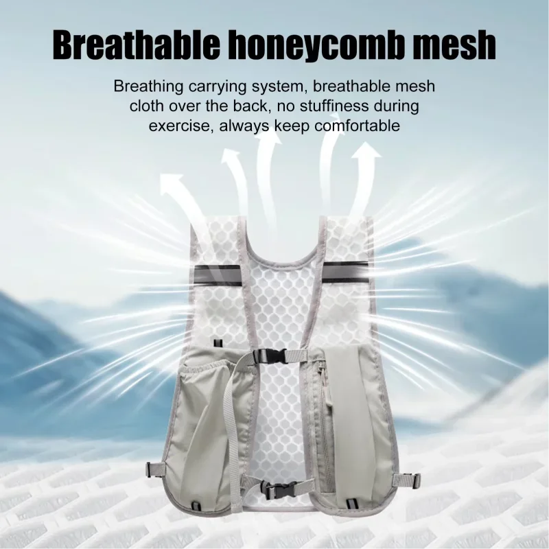 Running Hydrating Vest Backpack Ultralight Hydration Jogging Vest Men Breathable Marathon Bicycle Bag Water Bottle 500ML