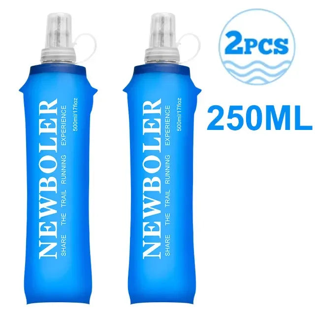 750ML Water Bottle TPU Folding Soft Flask Sport Water Bottle Water Bag Collapsible Water Bottle Running Camping Hiking
