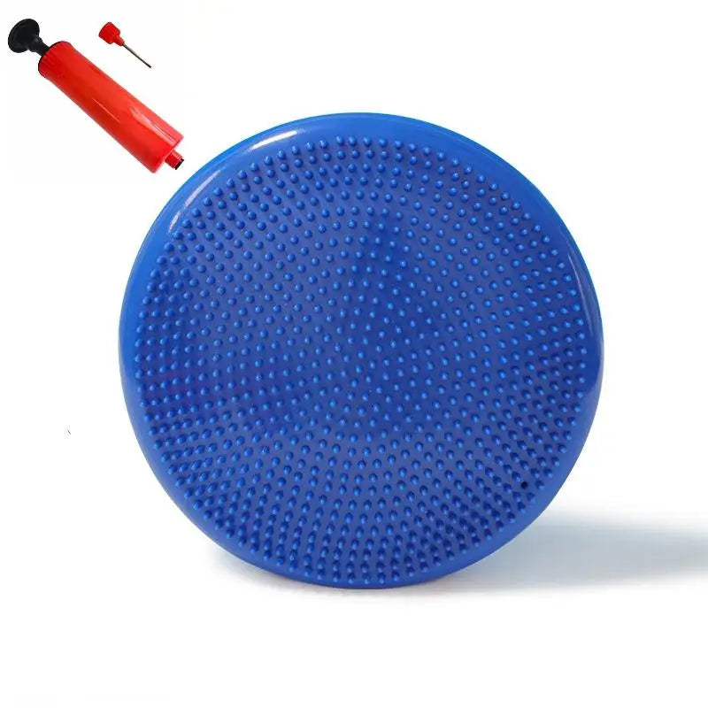 PVC Inflatable Yoga Balance Mat Thickened Anti-Burst Massage Cushion Soft Tread Ankle Rehabilitation Pad for Rehabilitation Trai