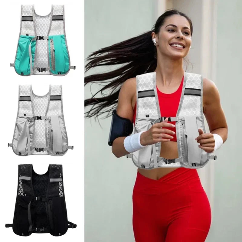 Running Hydrating Vest Backpack Ultralight Hydration Jogging Vest Men Breathable Marathon Bicycle Bag Water Bottle 500ML