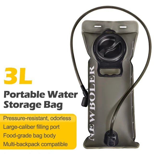 Water Bladder Hydration Backpack 1.5L 2L 3L Large Capacity PEVA Water Bag Reservoir For Run Cycling Hydration Water Storage Bag