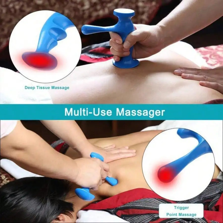 T-Shaped Trigger Point Massager – Nylon Massage Tool for Neck, Shoulder & Back, Deep Tissue Muscle Pressure Relief Tool