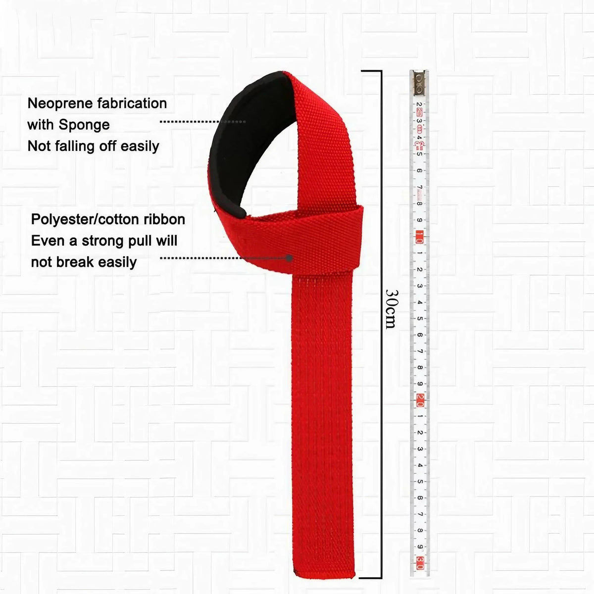 Lifting Straps Wrist Support 5MM Neoprene Padded Weightlifting Grips Anti-Slip Silicone Gym Training Accessories Deadlift Straps Heavy-Duty Double Stitching Fitness Gear For Powerlifting Workout Injury Prevention Universal Eq