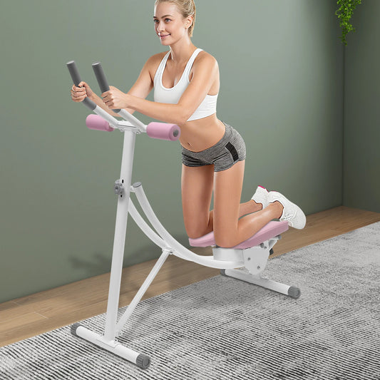 Ab Workout Machine Adjustable Ab Trainer Abdominal Trainer Foldable Ab Crunch Machine for Home Gym,Load 440 LBS