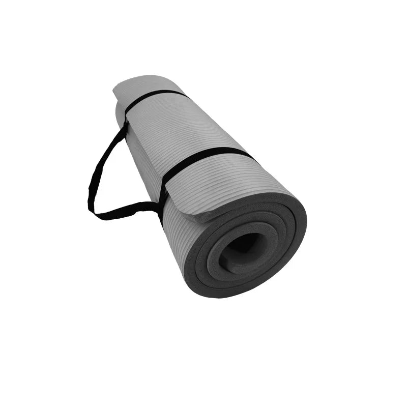 Fitness NBR Yoga Mat Horizontal Eidth 183*61*1CM Multifunctional Solid Color Exercise Mat Super Rebound Soft Non-slip Yoga Mat