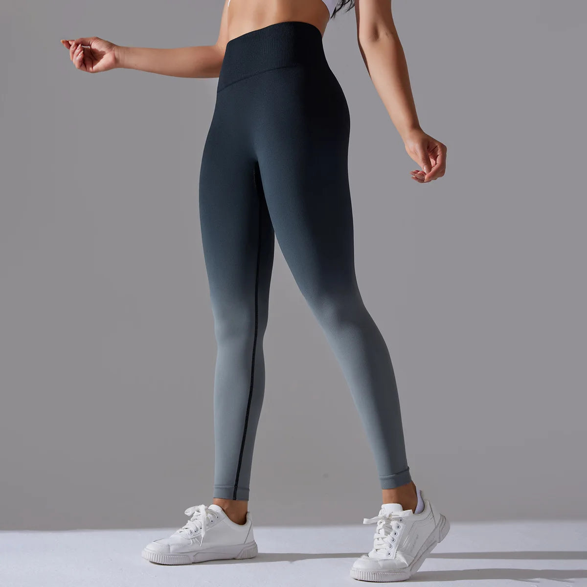 Women's Gradient Seamless Scrunch Leggings – High Waist Yoga & Gym Pants