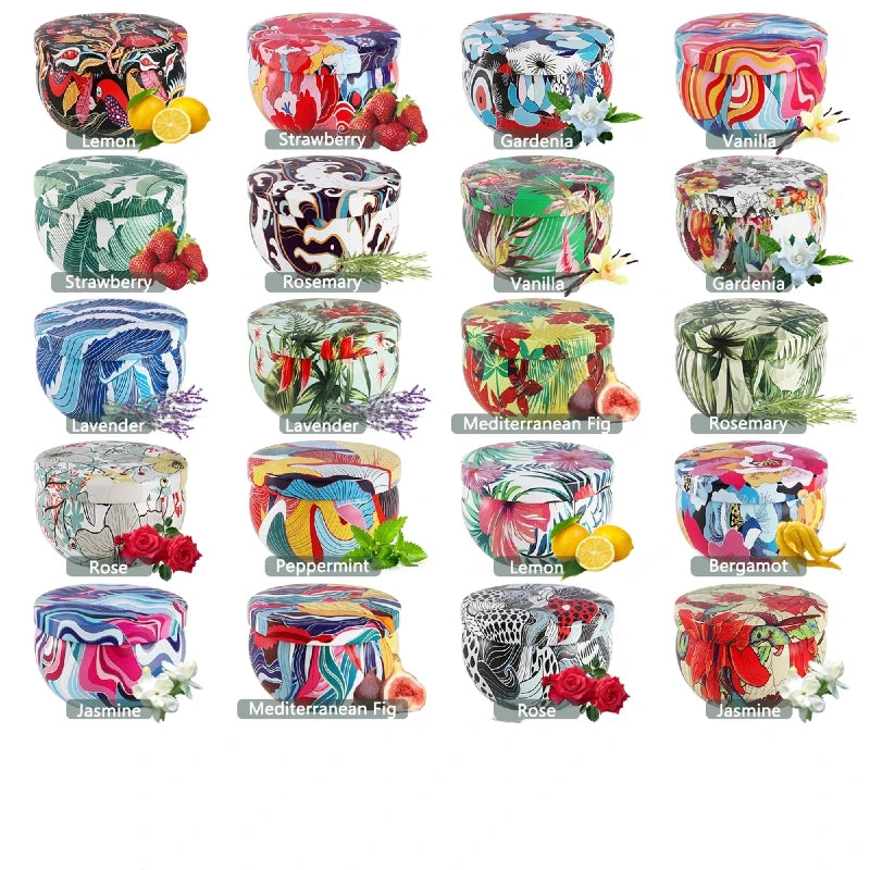 20-piece fragrance candle gift set. Women's fragrance candles, compact portable travel candles. Yoga Mother's Day Valentine's Day birthday gift set. Applicable for Father's Day, Christmas and Halloween. The candles emit a str