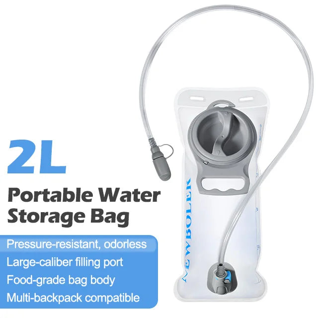 Water Bladder Hydration Backpack 1.5L 2L 3L Large Capacity PEVA Water Bag Reservoir For Run Cycling Hydration Water Storage Bag
